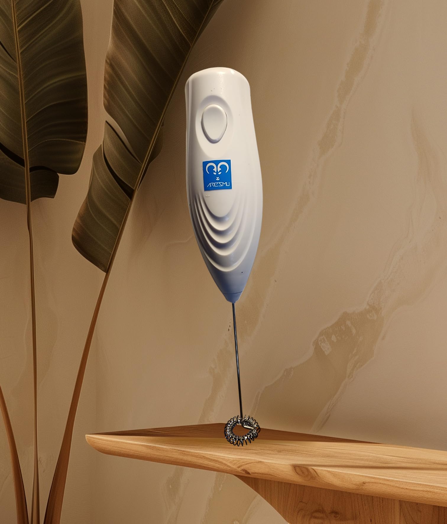 Espumador de Leche Eléctrico Blanco con Pilas