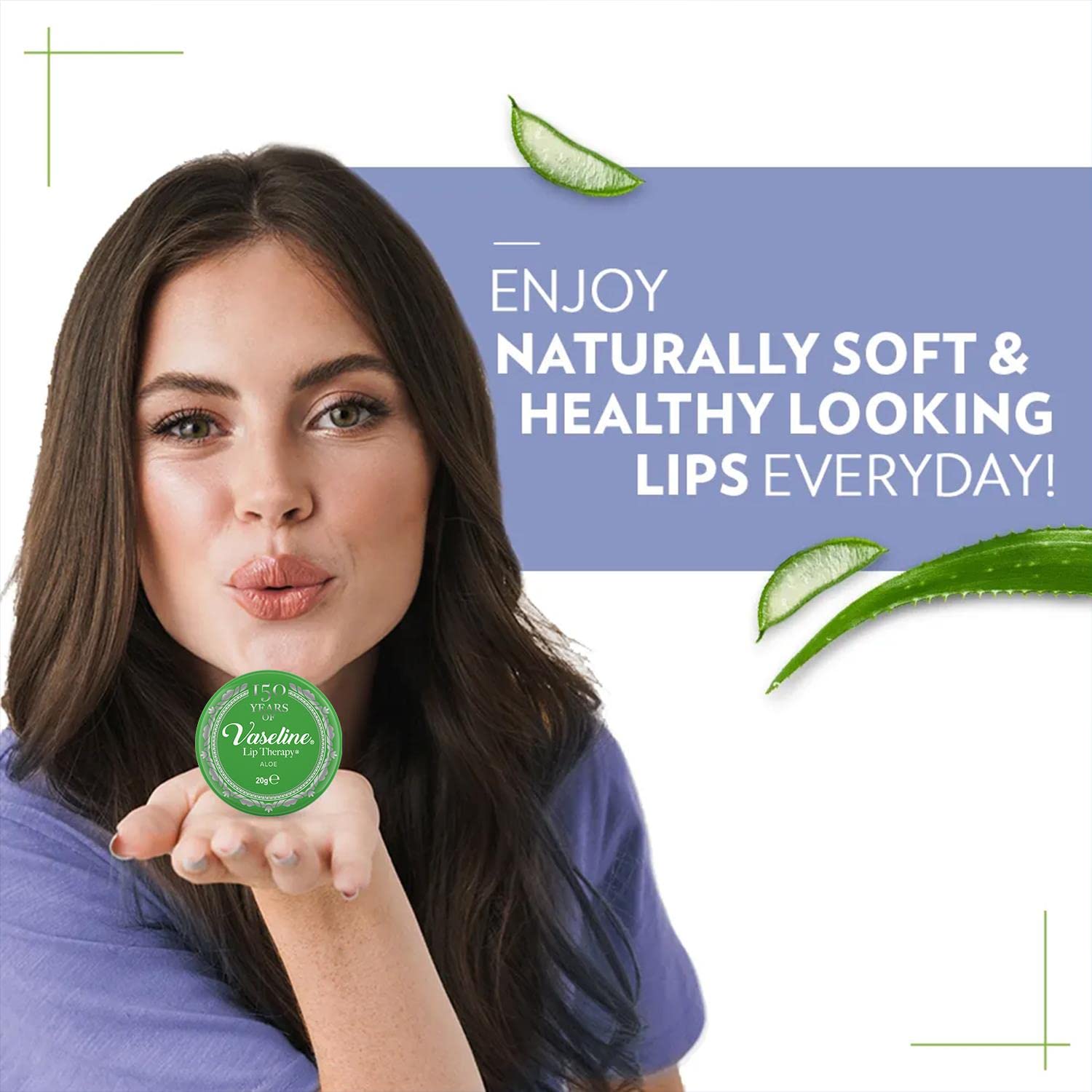 Hidratante de Labios Vaseline Aloe para Labios Muy Secos 20g