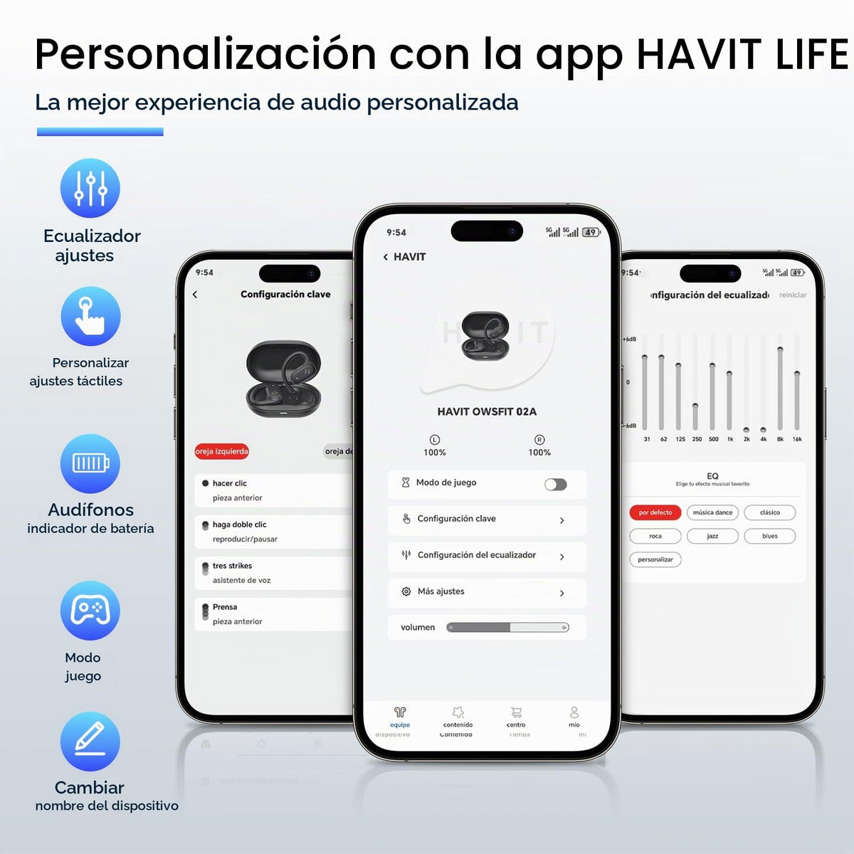 Auriculares havit Audio Series OWS