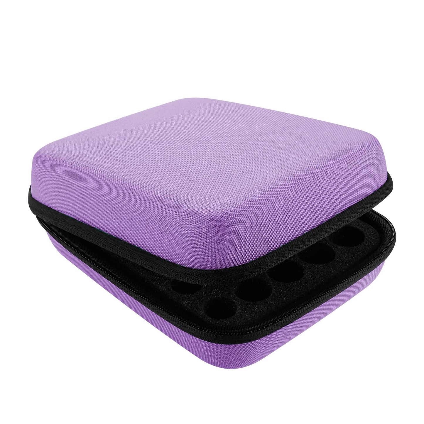 LUEXBOX Estuche de almacenamiento de aceite esencial, estuche de transporte de aceite esencial de 30 botellas, organizador de aceite esencial para múltiples tamaños, soporte de aceite con rodillo de jade, abridor de aceite, calcomanías, embudo y pipeta de