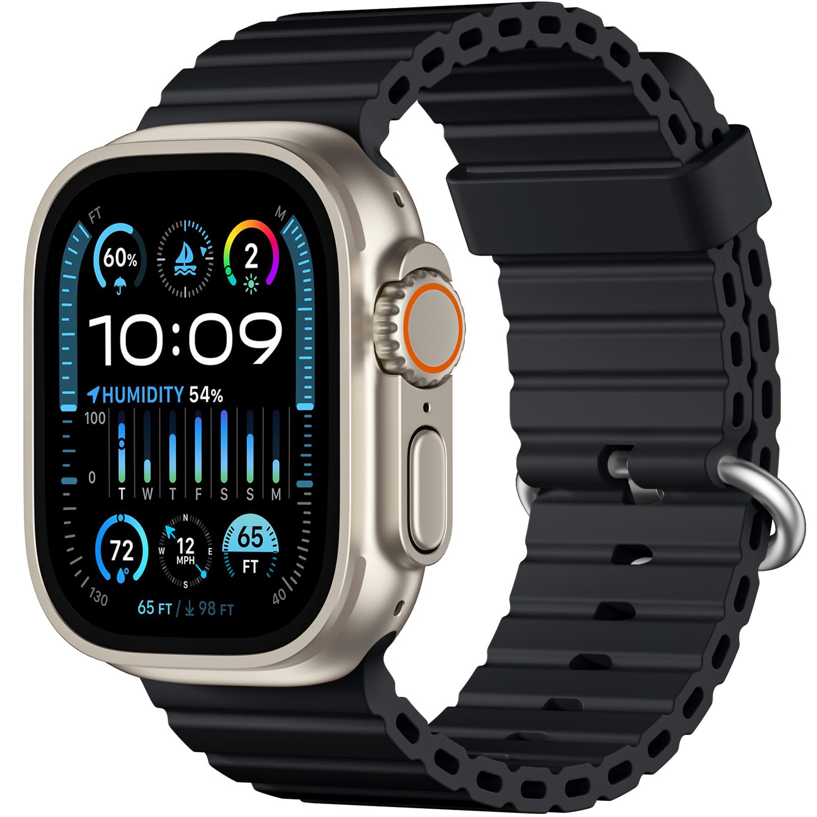 Correa de Silicona Vcegari Ocean Sport para Apple Watch Ultra 2 Hombre