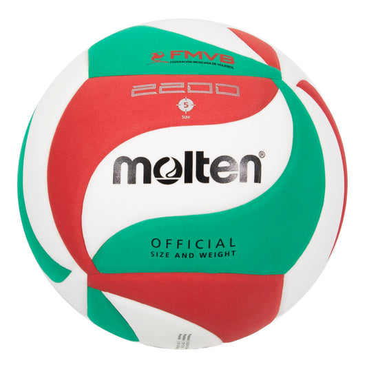 Bola de Entrenamiento Molten Blanco Verde Rojo Tamaño 5