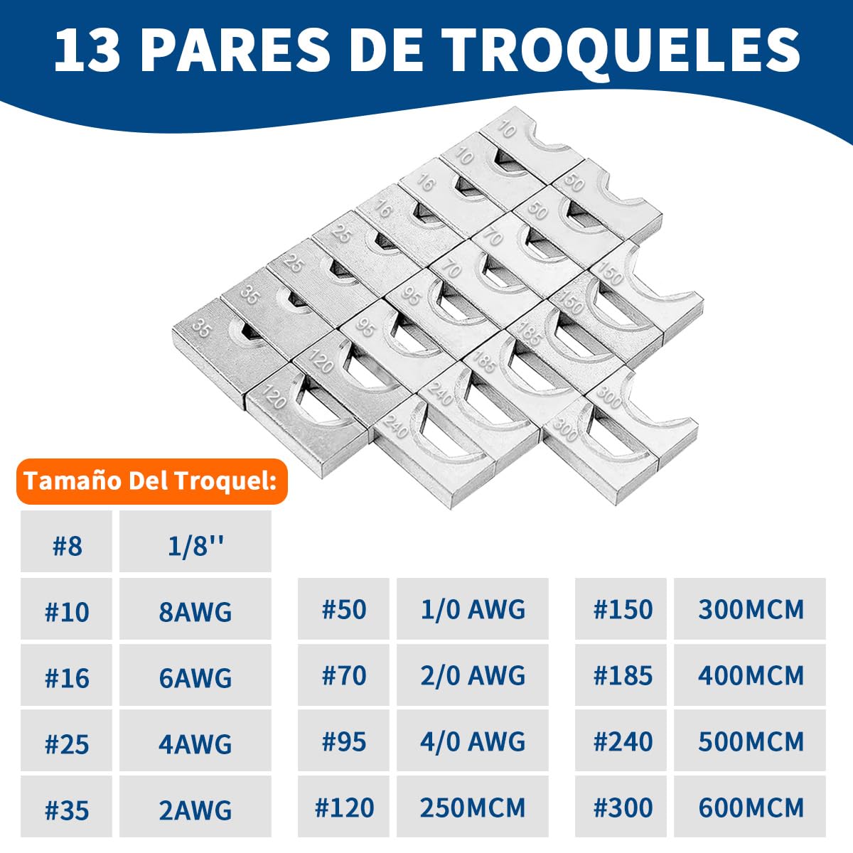 Pinza Crimpadora Hidráulica Con Manual Robusto 16 Toneladas 13 Dados