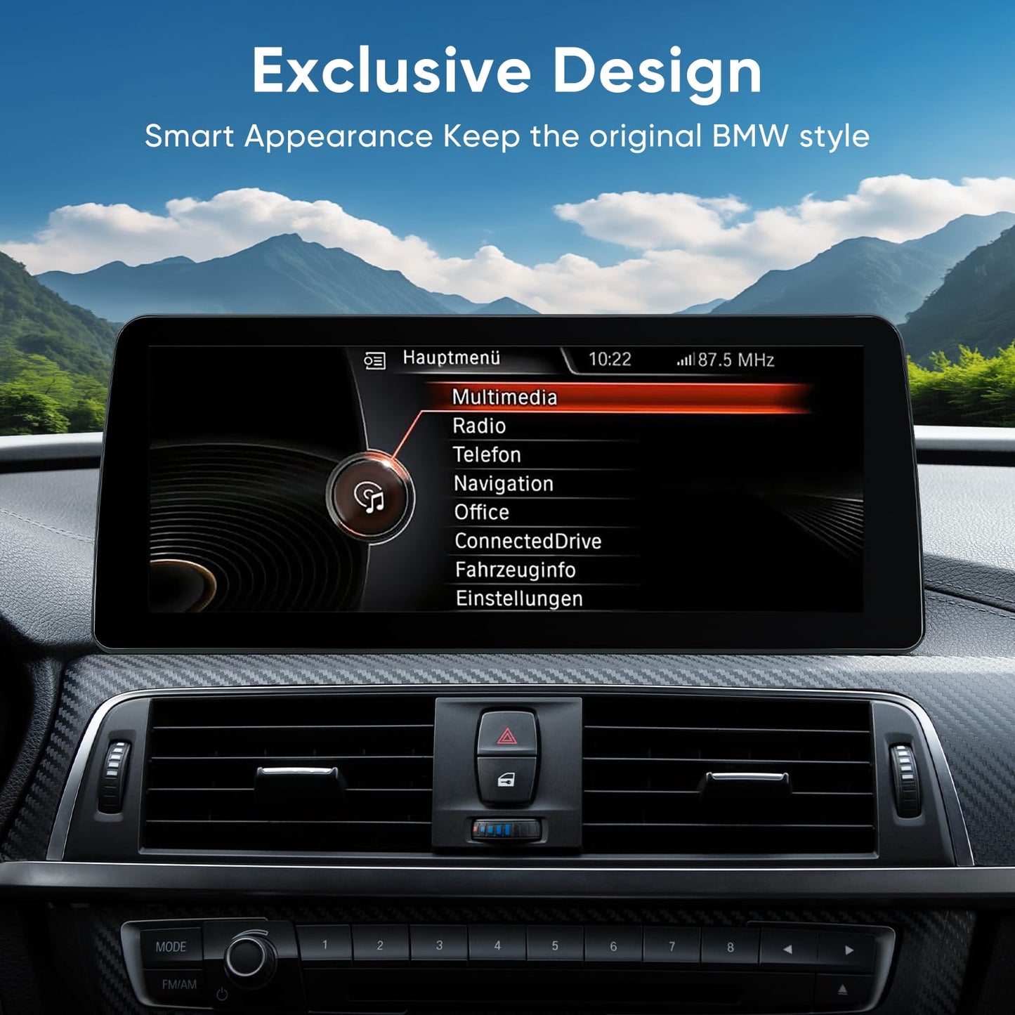 Reproductor multimedia de coche de 12.3 pulgadas para BMW NBT 3 4 Series F30 F31 F34 (2013-2016) inalámbrico CarPlay Android Auto Touchscreen Upgrade Original Stereo Radio System