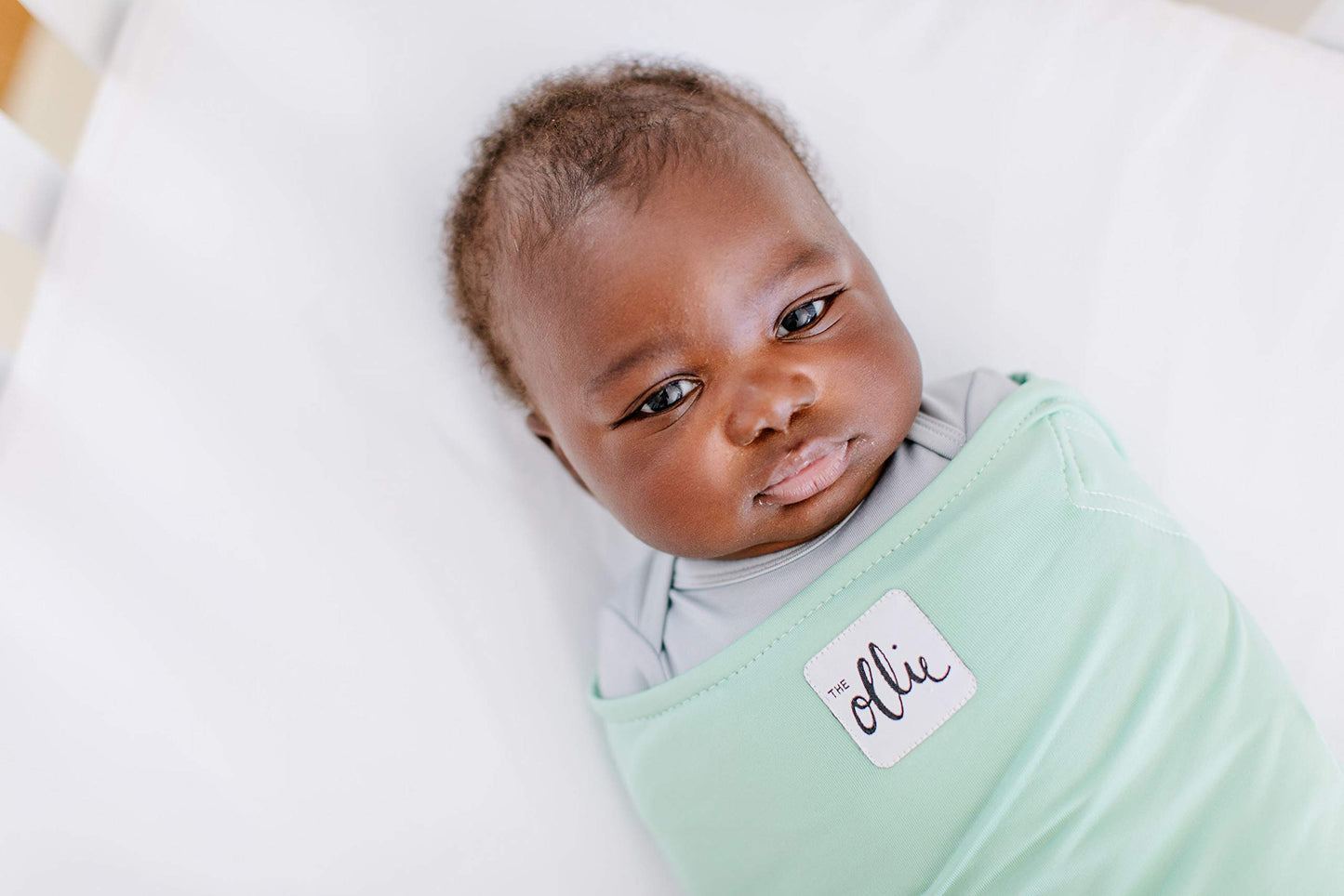 The Ollie Swaddle -- Helps to Reduce The Moro (Startle) Reflex -- Made from a Custom Designed Moisture-Wicking Material (Meadow)