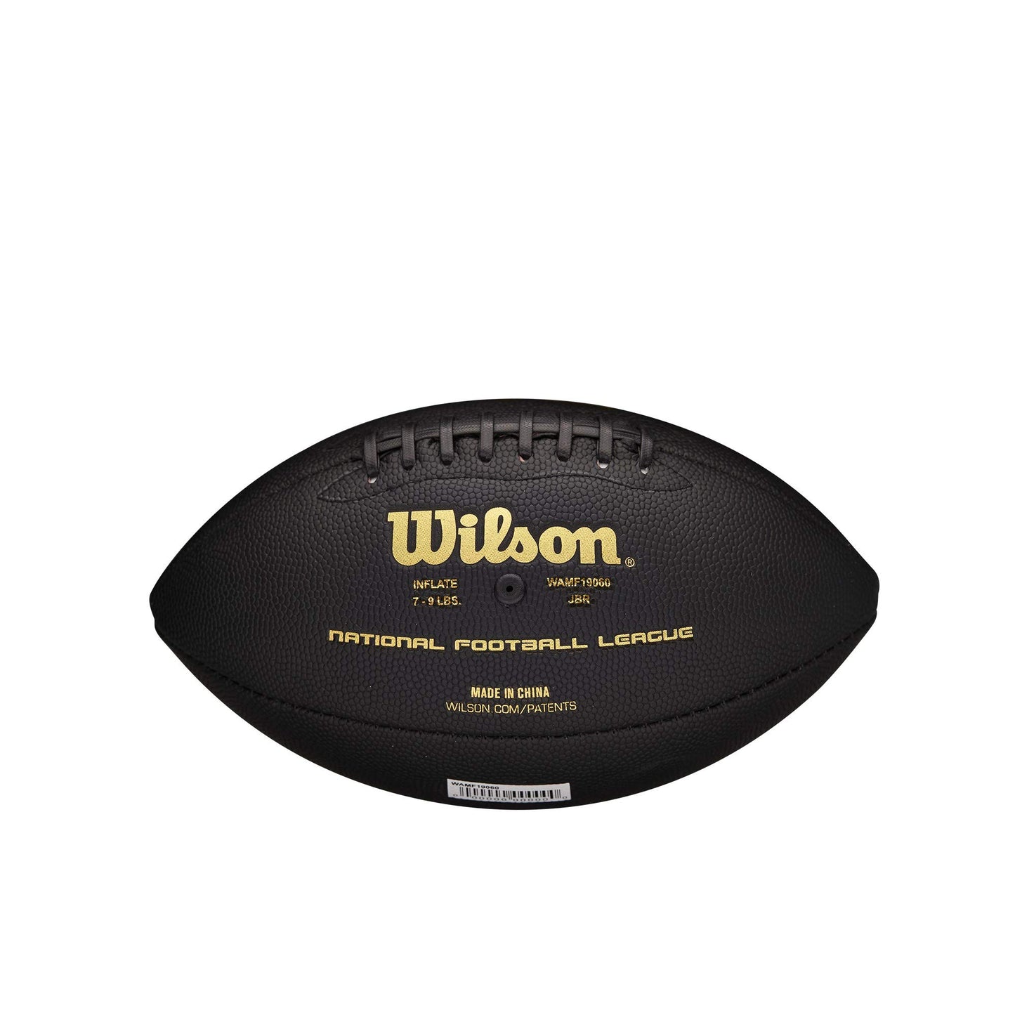 Balón de Fútbol Americano Wilson NFL Super Grip Negro Oro Junior para Niños