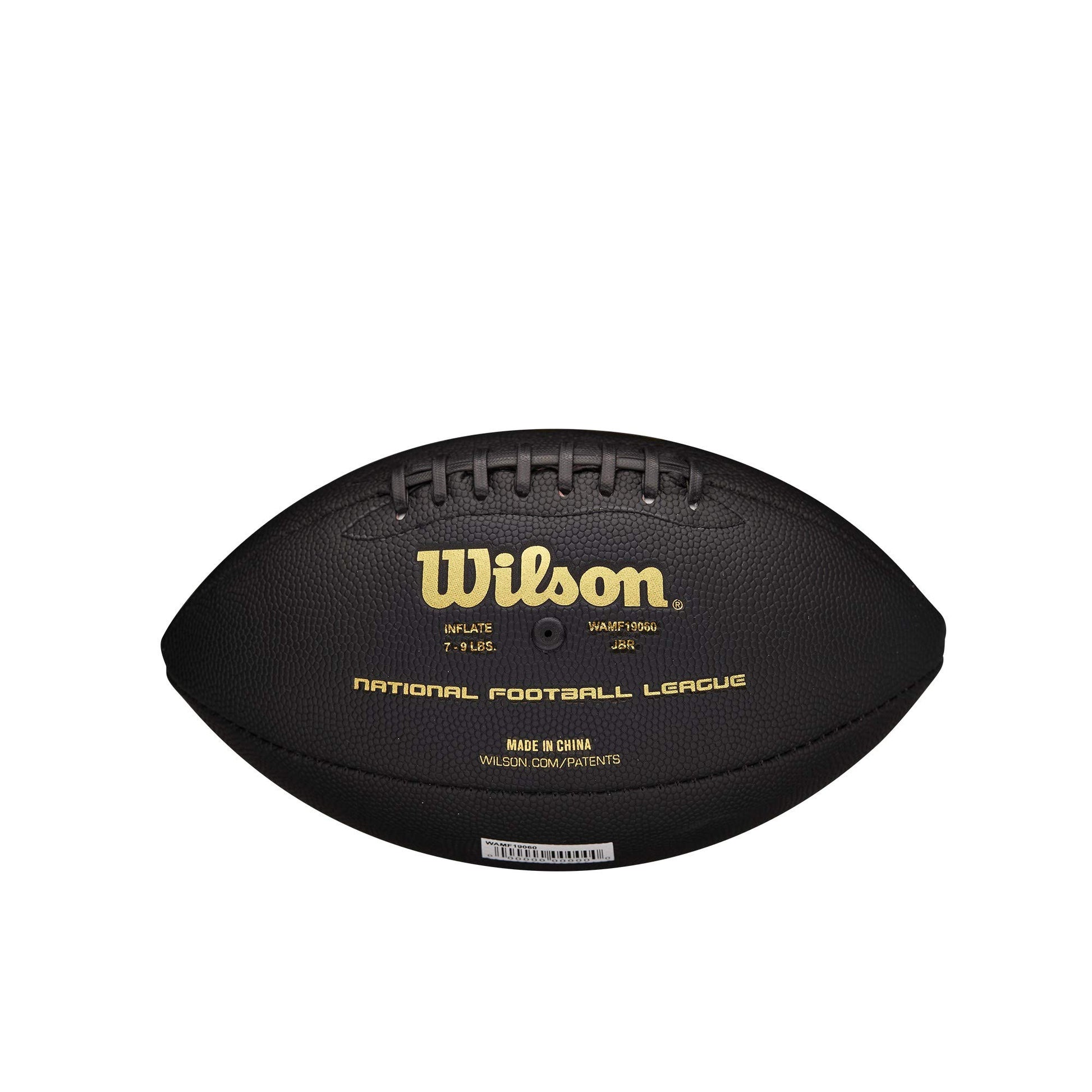 Balón de Fútbol Americano Wilson NFL Super Grip Negro Oro Junior para Niños