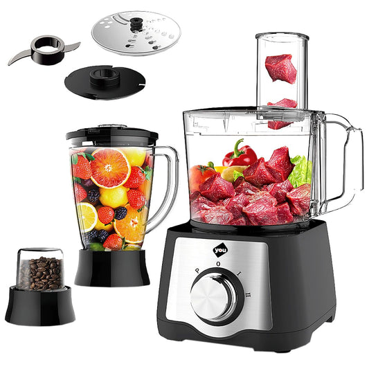 Sistema de Cocina 7 en 1 Profesional Negro 600W 3 Velocidades