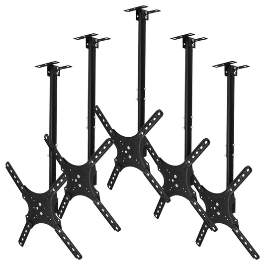 Lucky Owl Kit de 5 Soportes de TV inclinable en Techo de 26"-55" Pulgadas Soporte de TV (DN04-C2655) Giratorio 360° Carga máxima de 30 kg VESA 400X400 Resistente Material Reforzado.
