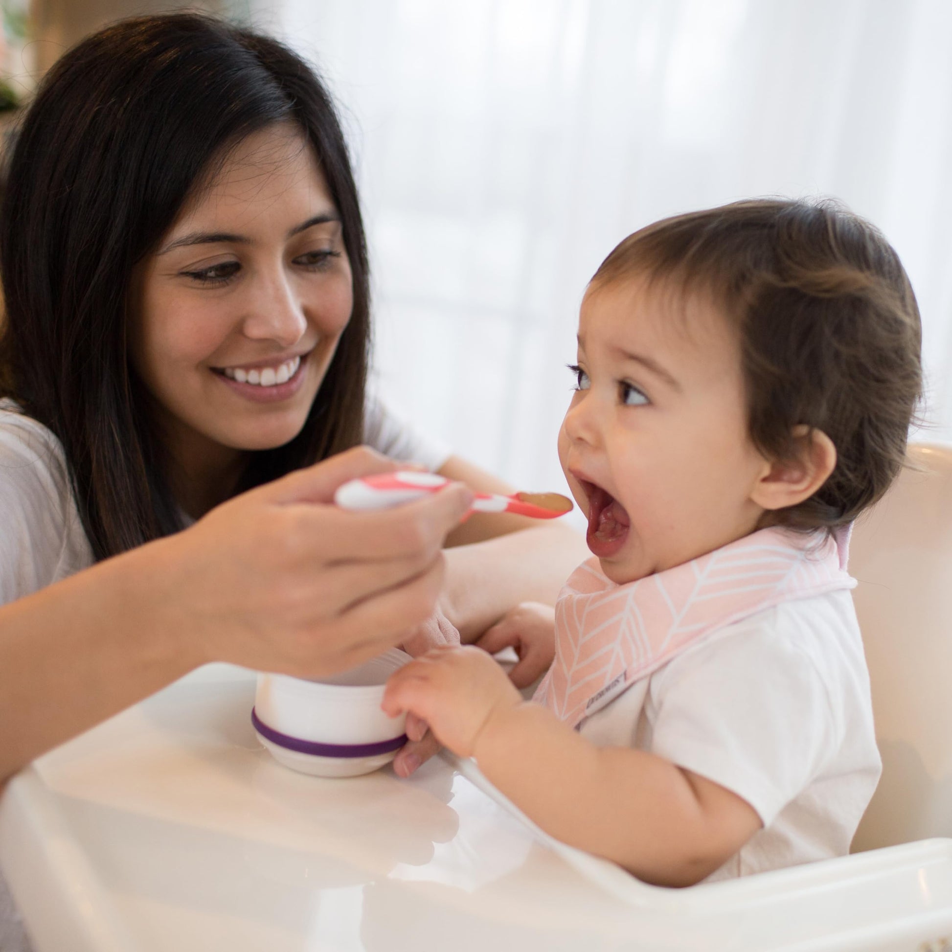Cucharas de alimentación para niños de punta suave Dr. Brown's, 6 unidades, multicolor