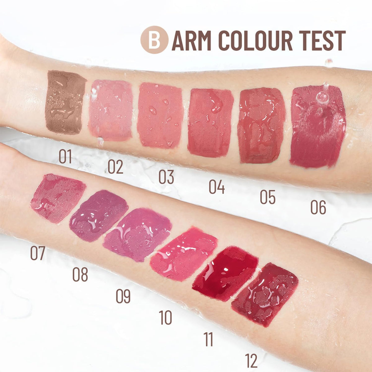 Allphv Set de Labiales 12 Piezas, Set de Brillo Labial Mate para Mujer