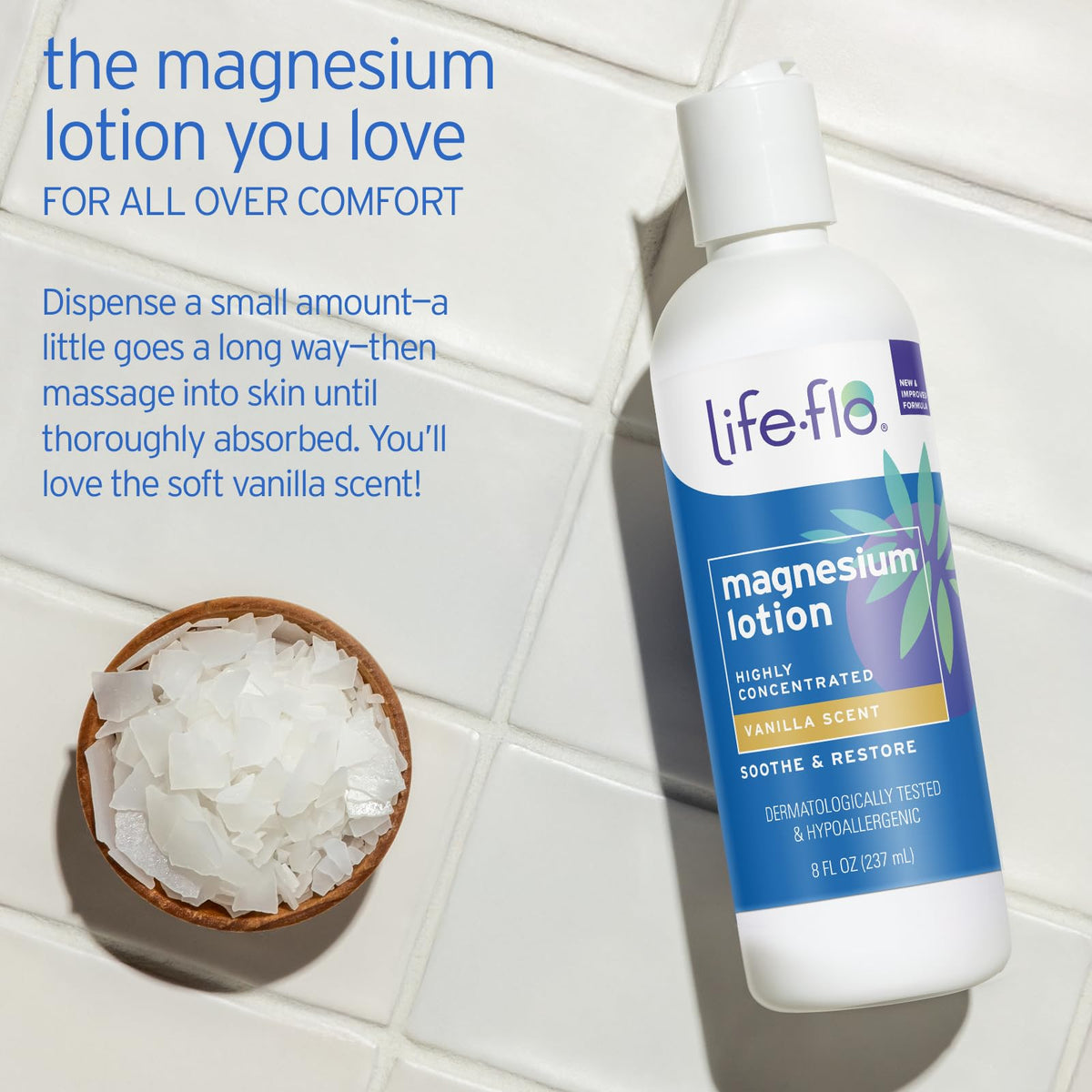 Magnesium Lotion Life Flo Health Products 8 oz Liquid