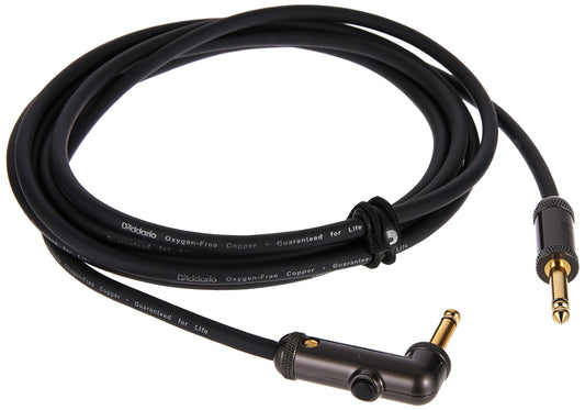 Cable de Instrumento Planet Waves Negro Ángulo Recto de 10 Pies