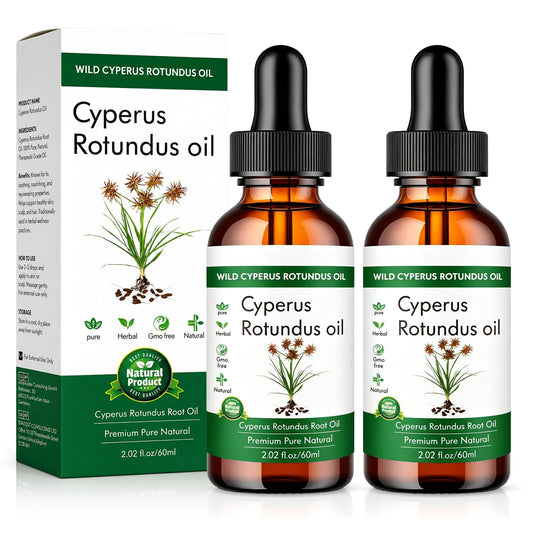 Cyperus Rotundus Oil， Aceite de Cyperus Rotundus Natural，Calma y suaviza la piel, reduce el crecimiento del vello corporal.