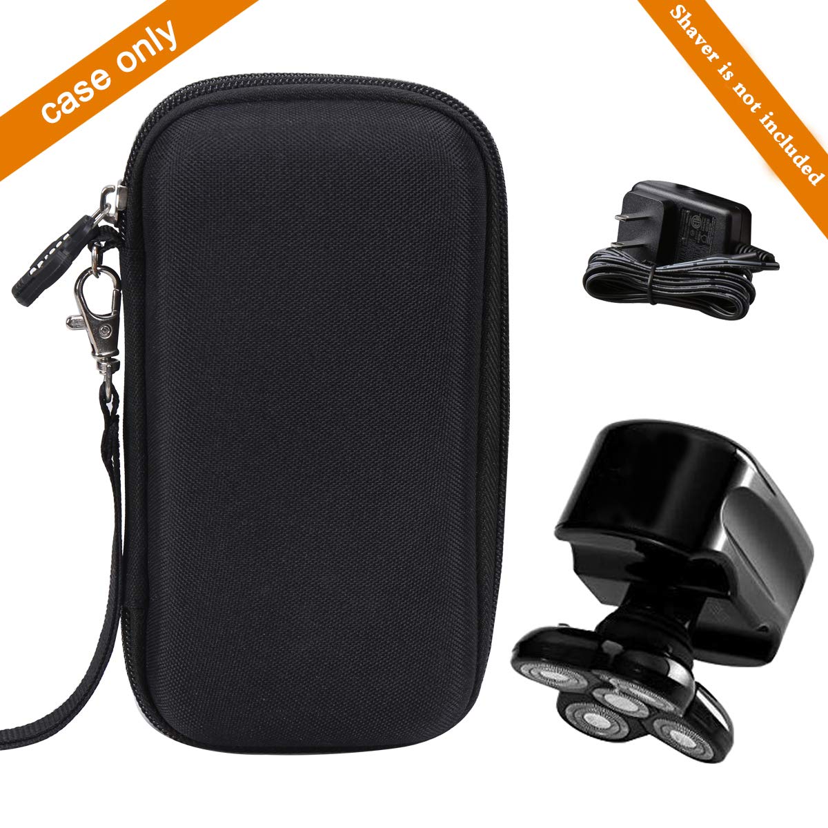 Aproca Hard Travel Case Compatible Skull Shaver Pitbull Gold Shaver (Black-new)