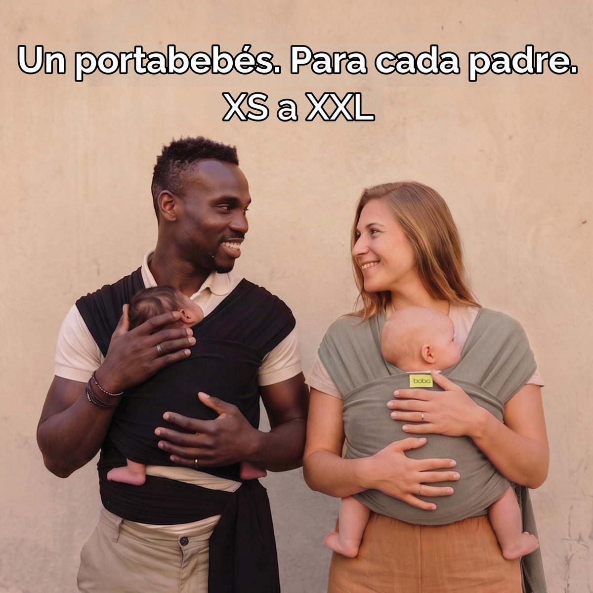 Boba Fular Elástico Portabebé Boba Wrap, para Bebés Recién Nacidos y Niños Hasta 16 Kg (Grey)