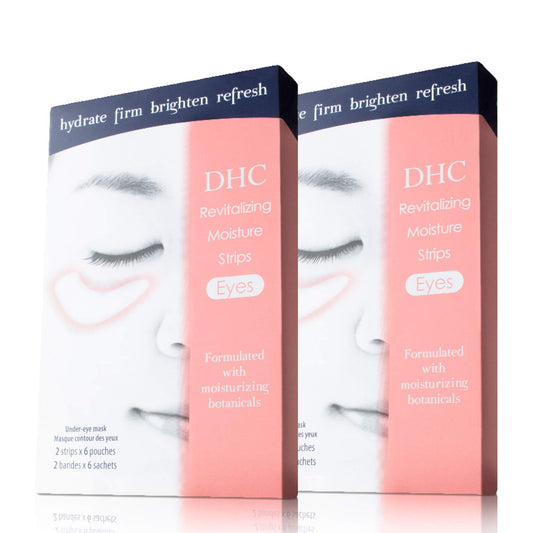 DHC Revitalizing Moisture Strips: Eyes (2 Count), Gel Strip Masks, 6 Applications Each