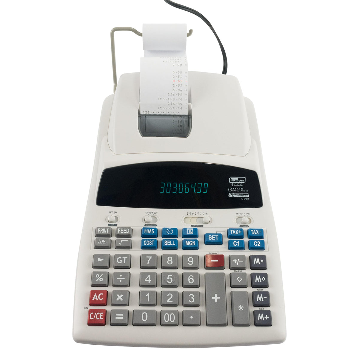 Calculadora de Escritorio Printaform Pantalla Luminosa con Impresora para Trabajo Rudo