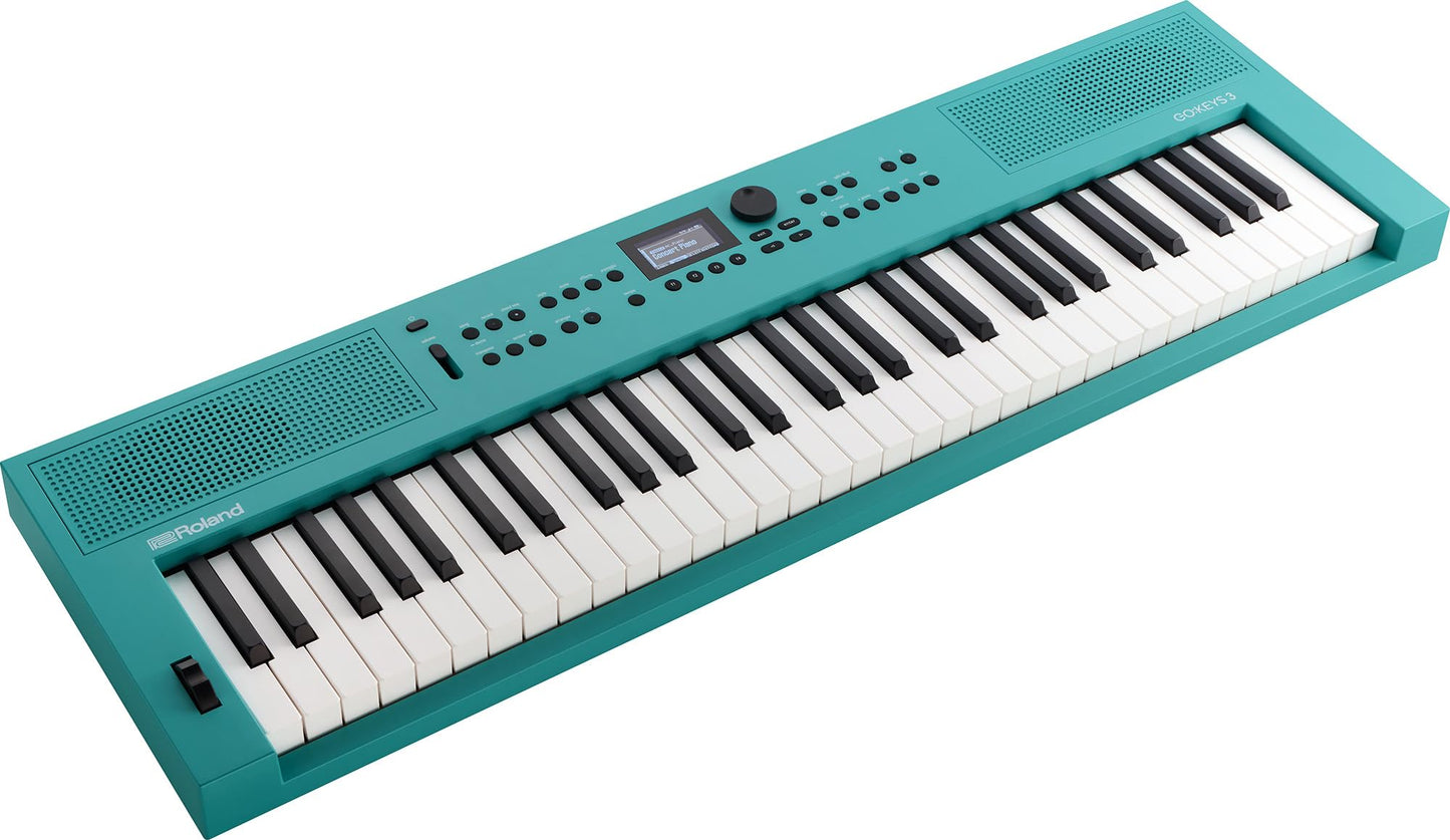 Teclado Musical Roland Turquesa con Soporte Bluetooth Audio/MIDI de 61 Notas