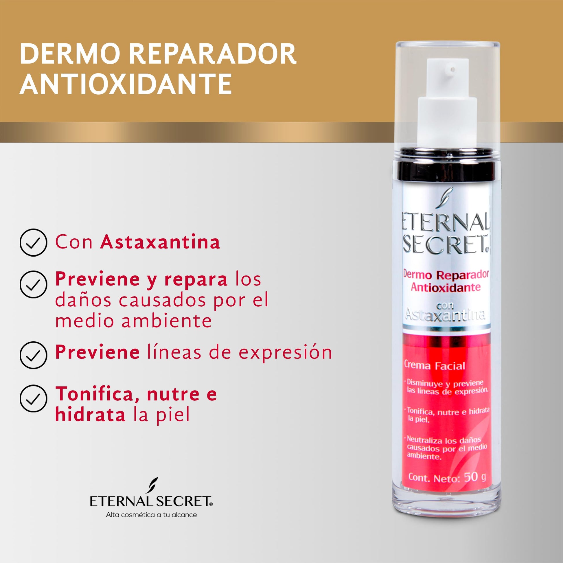 ETERNAL SECRET | KIT Belleza - Incluye 6 Productos de SkinCare | Limpiador Facial Espumoso - Agua Micelar - Vitamina C | Protector Solar Facial 50+ | Tonico Facial - Acido Hialuronico - Serum Facial