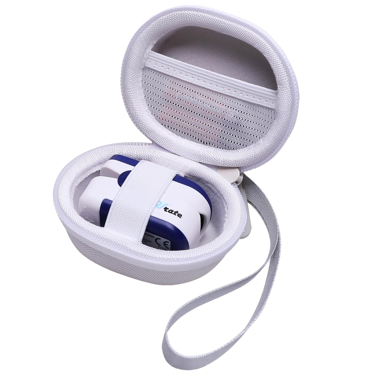 Funda para oxímetro de pulso blanco para Zacurate, Innovo, Vibeat, iHealth, Santamedical, oxímetro de pulso para niños, monitor de saturación de oxígeno en sangre (solo caso)