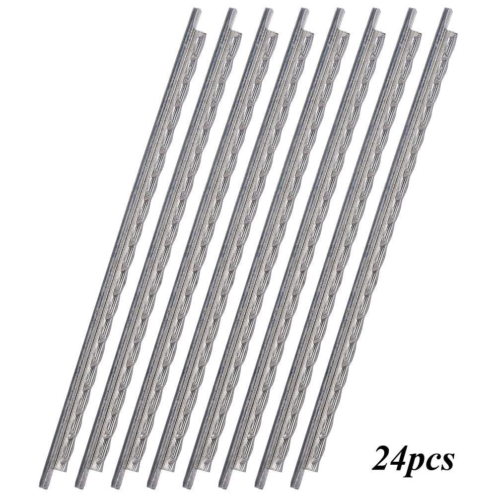 24Pcs Guitarra eléctrica Fret Wire Cupronickel Fretwire Accesorios para guitarra eléctrica Reemplazo de instrumentos musicales Piezas de guitarra eléctrica