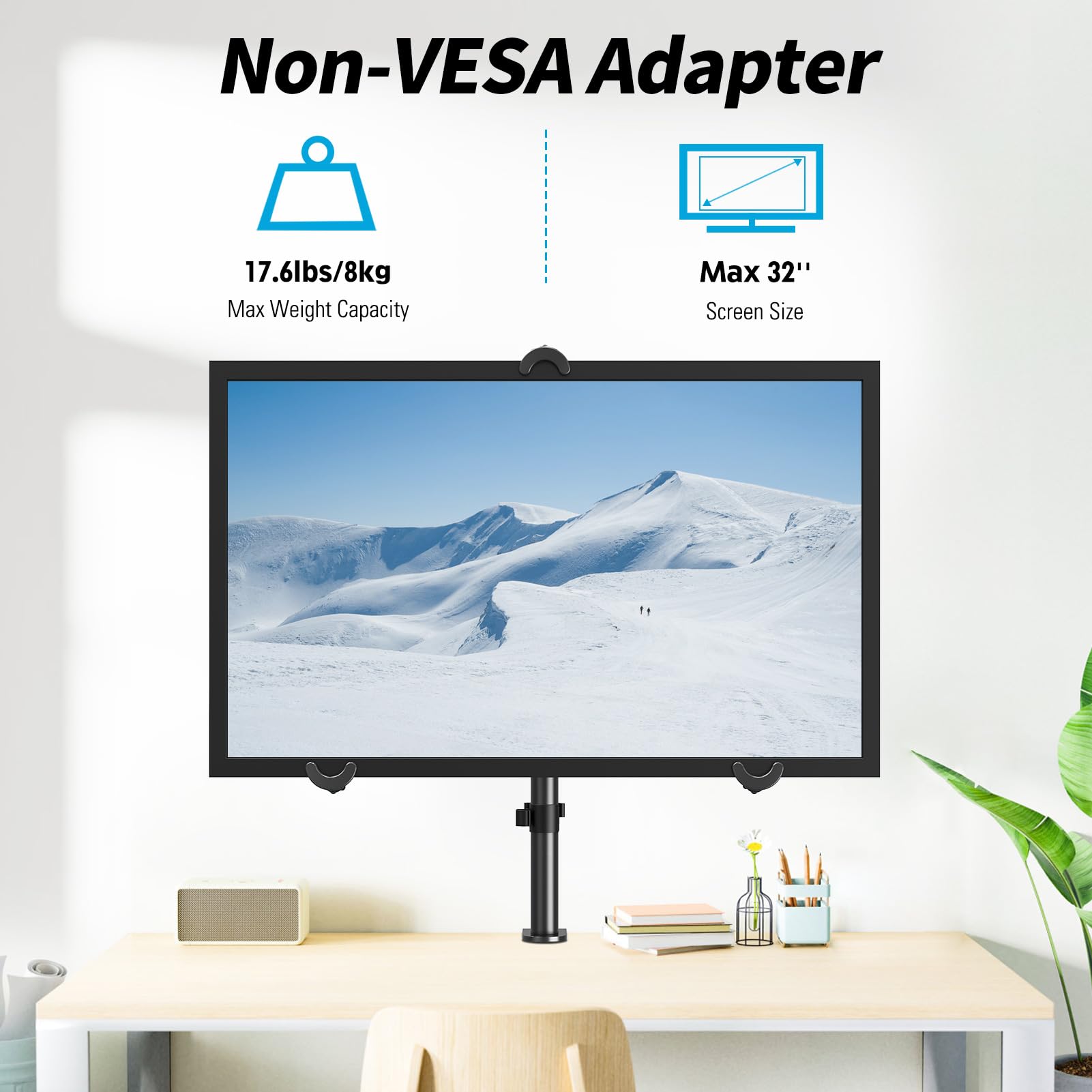 Kit Adaptador de Montaje VESA MOUNTUP Universal para Monitores de 19 a 32 Pulgadas sin VESA