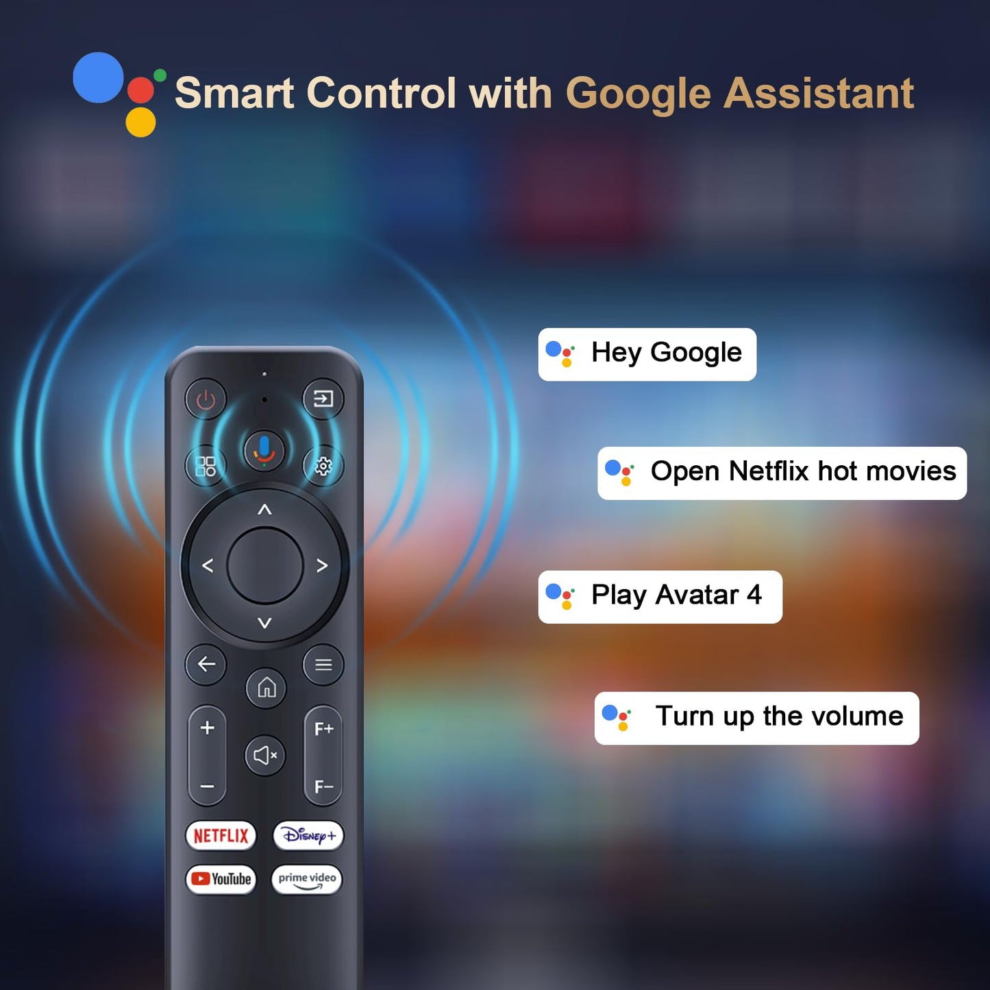Proyector ANSI 1500 con WiFi y Bluetooth, Goiaey Proyector portátil inteligente compatible con GoogIe TV, aplicaciones oficiales integradas, voz GoogIe, audio DoIby, proyector de película HDMI ARC CEC