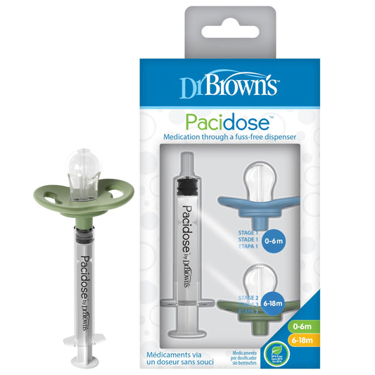 AGGIE MD Pacidose Pacifier Baby Medicine Dispenser with Oral Syringe | Newborn | 0-6 Months