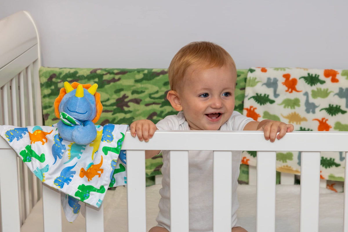 Minky Animal Snuggler - Manta para niños, bebés, niños, niñas, Manta de Seguridad Neutra de género con Animales de Peluche