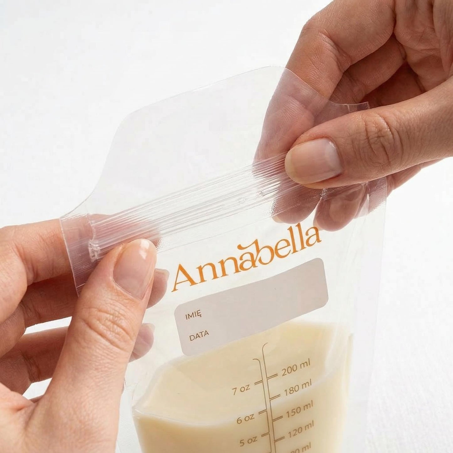 Annabella - 50 bolsas de almacenamiento de leche materna sin BPA, bolsas de leche de 200 ml para almacenamiento de leche materna, bolsas de almacenamiento de leche materna, bolsas de almacenamiento de
