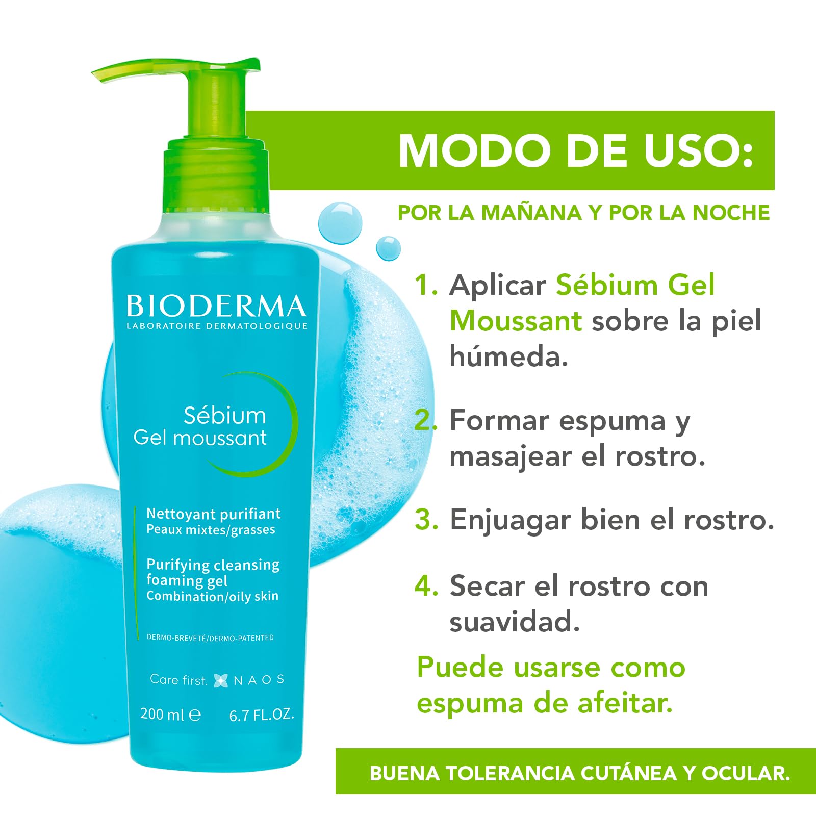 Bioderma Sébium Gel Moussant 200 ml Pump
