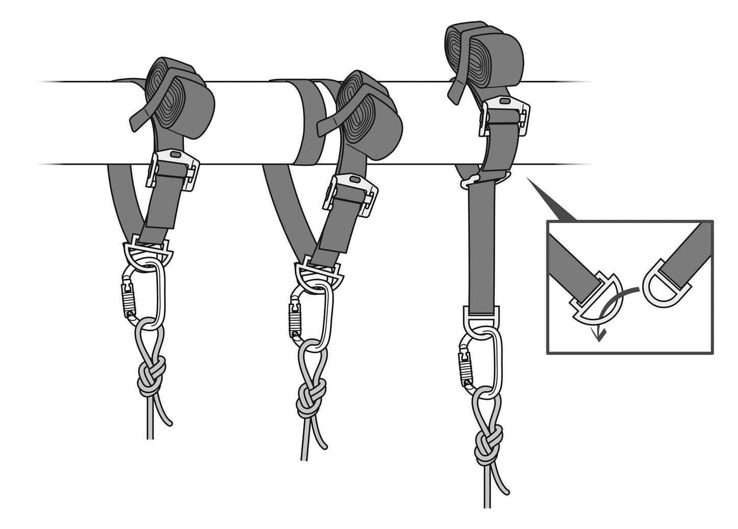 Petzl Arrancador de conexión Vario 180-400