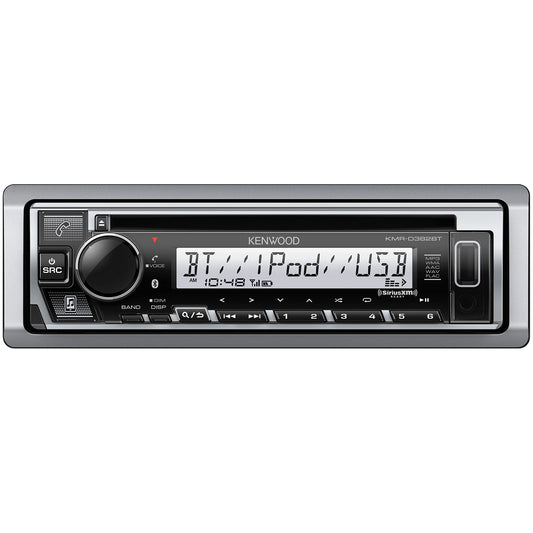 Unidad Principal Estéreo KENWOOD Marino Blanco con Bluetooth y Reproductor de CD para Coche