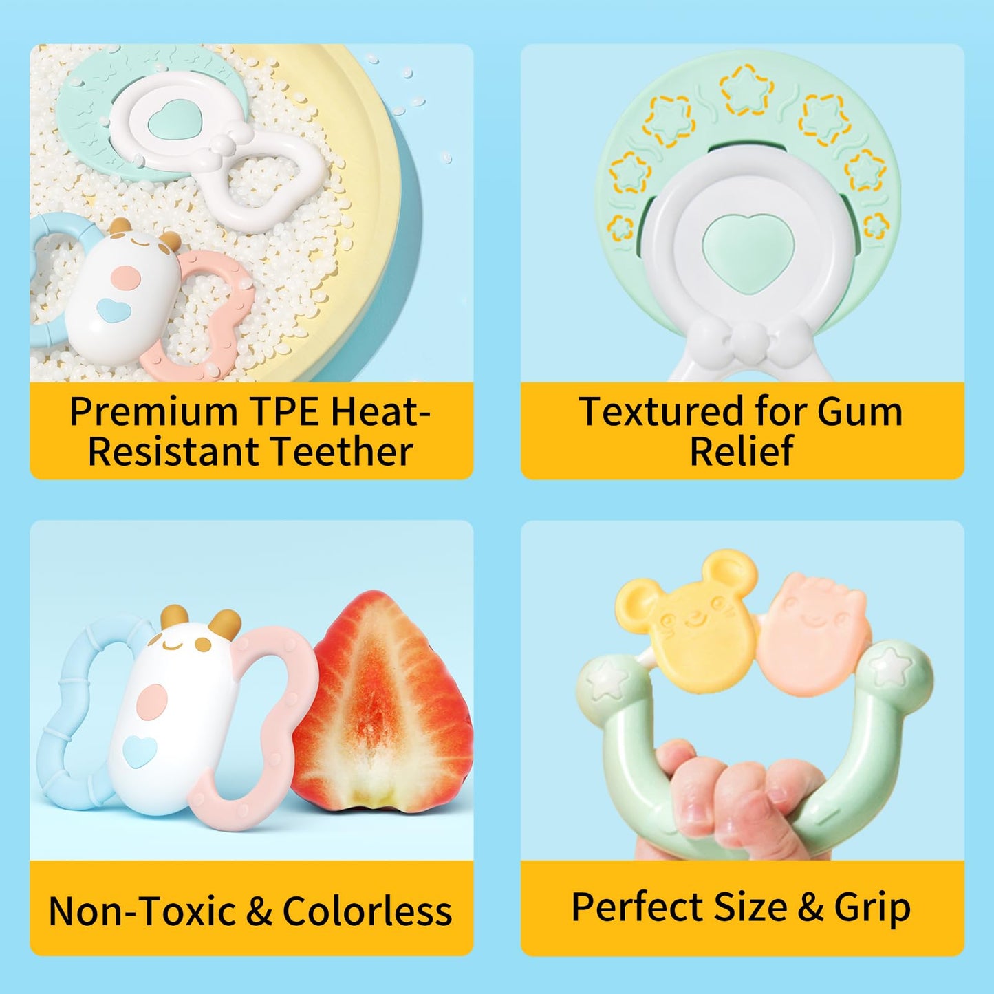 auby Cozy Bunny - Juego de Regalo calmante para recién Nacidos