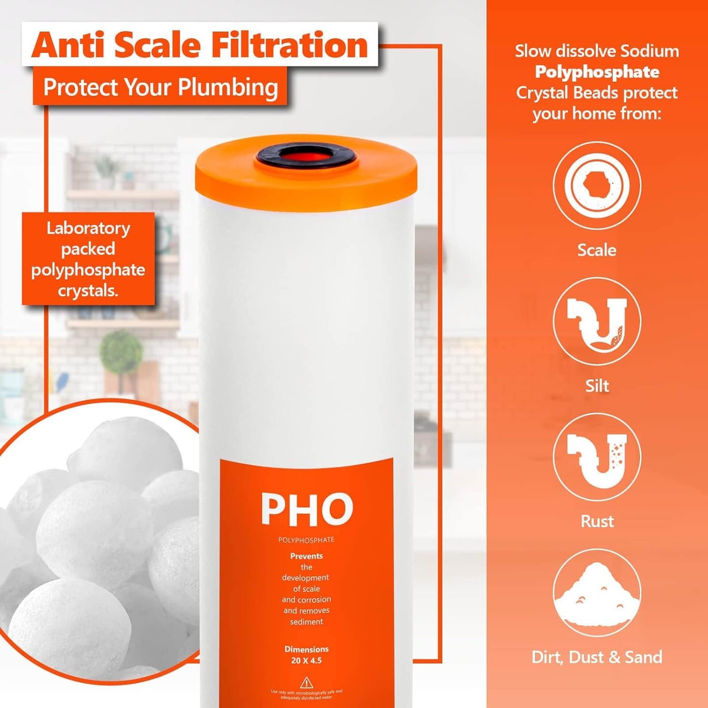 Filtro de Repuesto Express Water Blanco para Toda la Casa, 3 Unidades