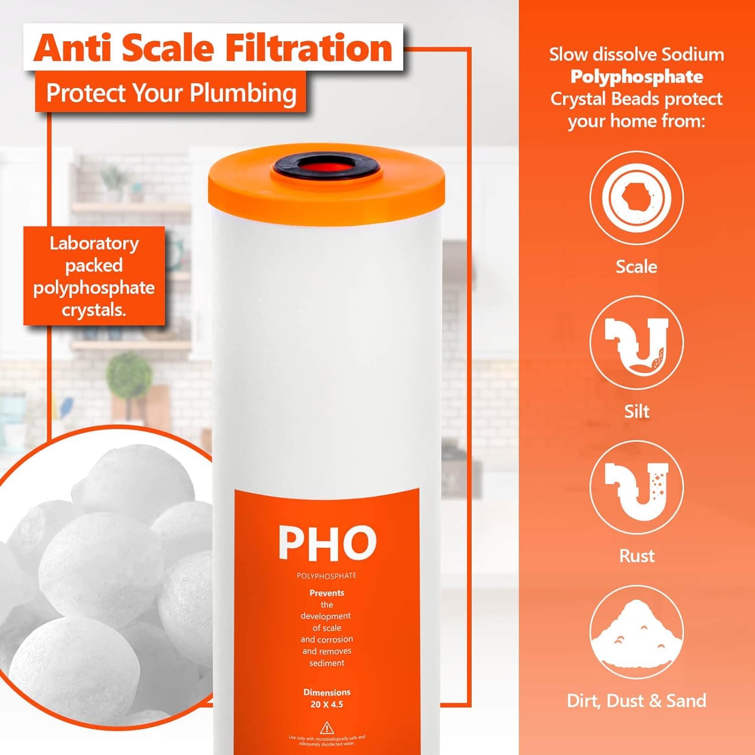 Filtro de Repuesto Express Water Blanco para Toda la Casa, 3 Unidades