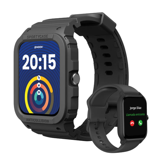 Smartwatch BINDEN ERA XTream X1 Negro con Llamadas y Alexa Integrado para Hombre