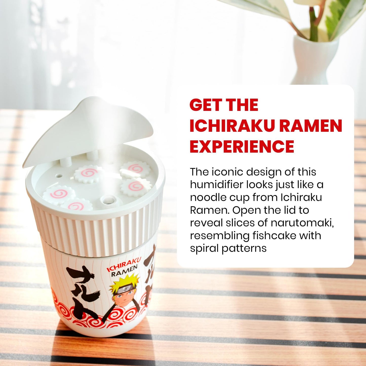 Naruto Shippuden Ichiraku - Humidificador instantáneo de taza Ramen