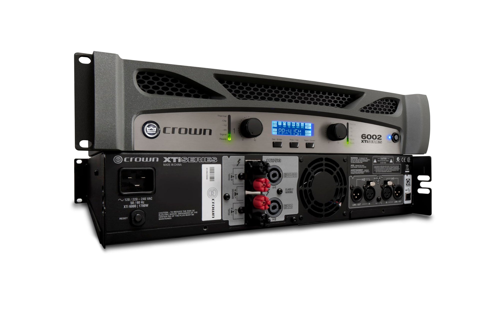 Crown XTi4002 amplificador de potencia de dos canales, 1200 vatios a 4Ω