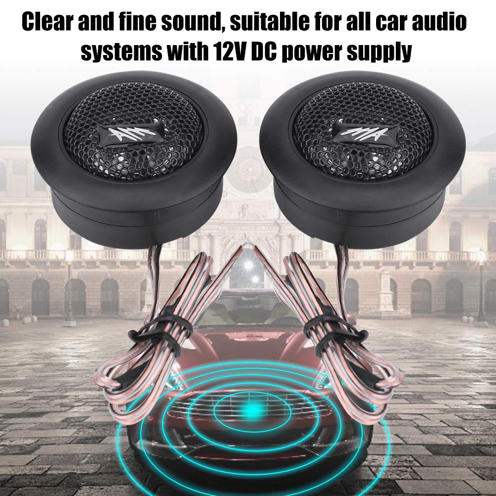 Altavoz de coche, 12 V 120 W coaxiales para coche, mini altavoces de altavoz de agudos súper potencia, micro cúpula de 2 pulgadas, altavoz de audioTweeter