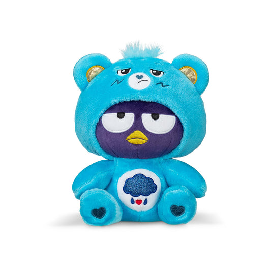 Care Bears Badtz-Maru Muñeco de Peluche Vestido de Oso Gruñón de 23 cm, Azul, Suave y abrazable, Apto para niñas y niños, empleados, coleccionistas, a Partir de los 4 años de Edad
