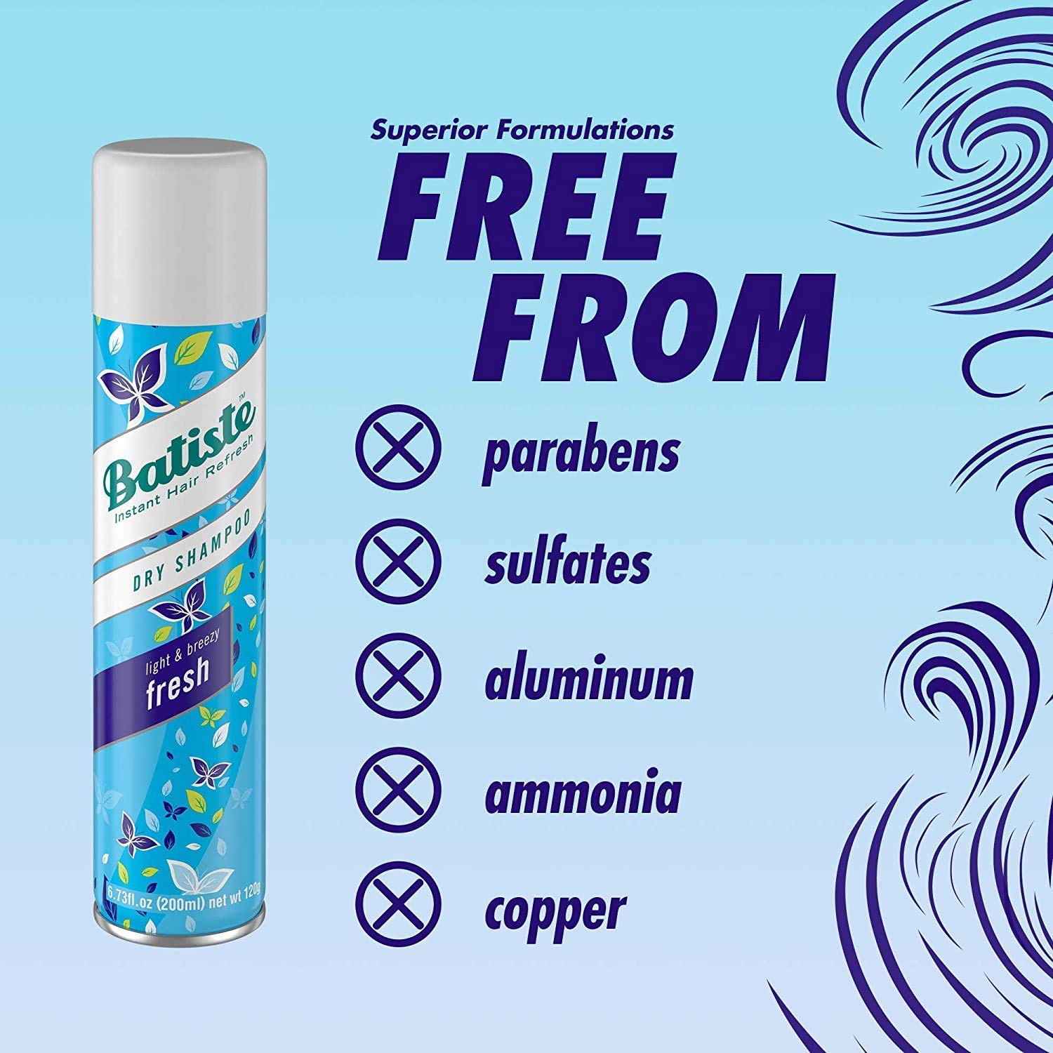Batiste Dry Shampoo, Fresh, 6.73 Fluid Ounce by Batiste