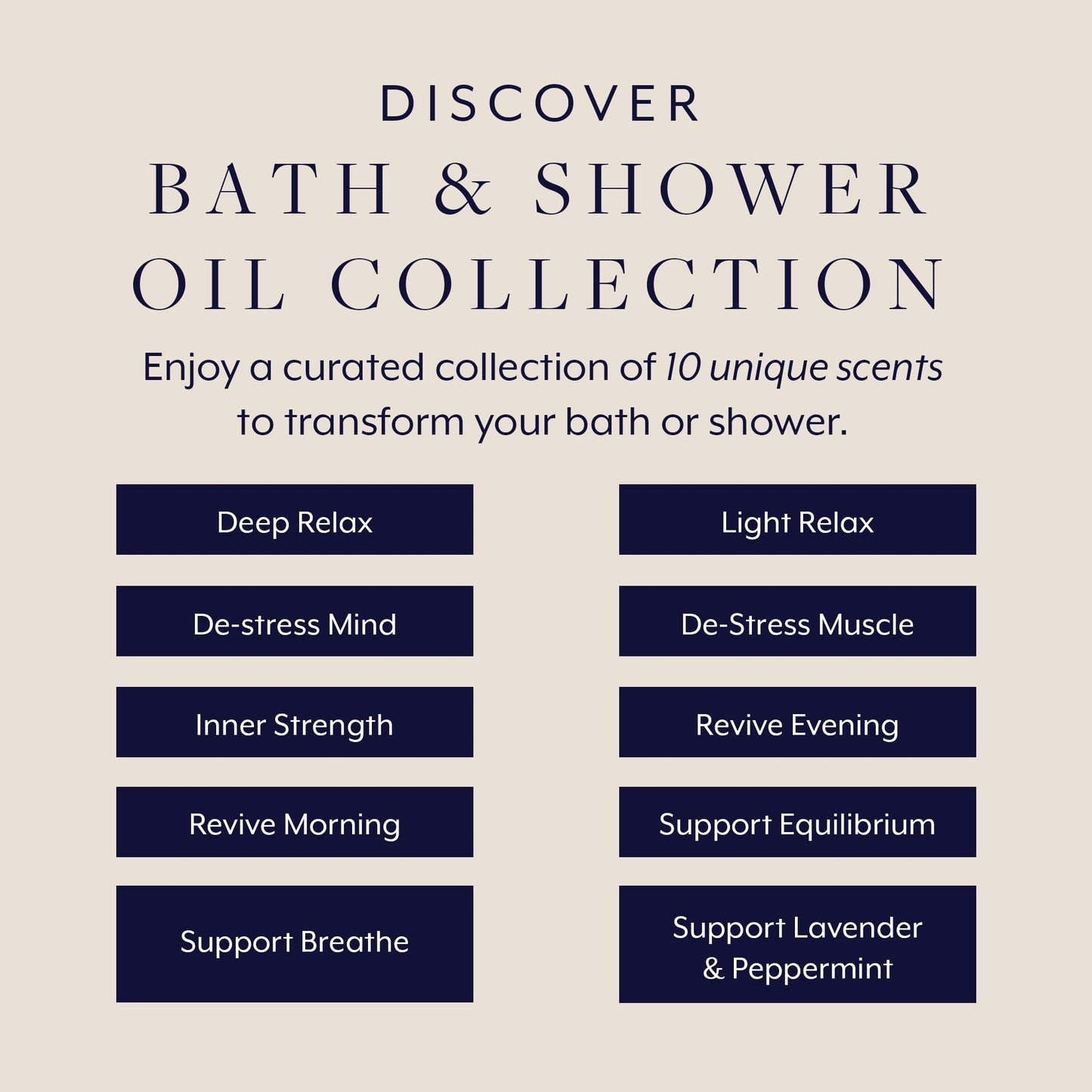 Aromatherapy Associates Miniature Bath And Shower Oil Collection, 10 x 3 ml
