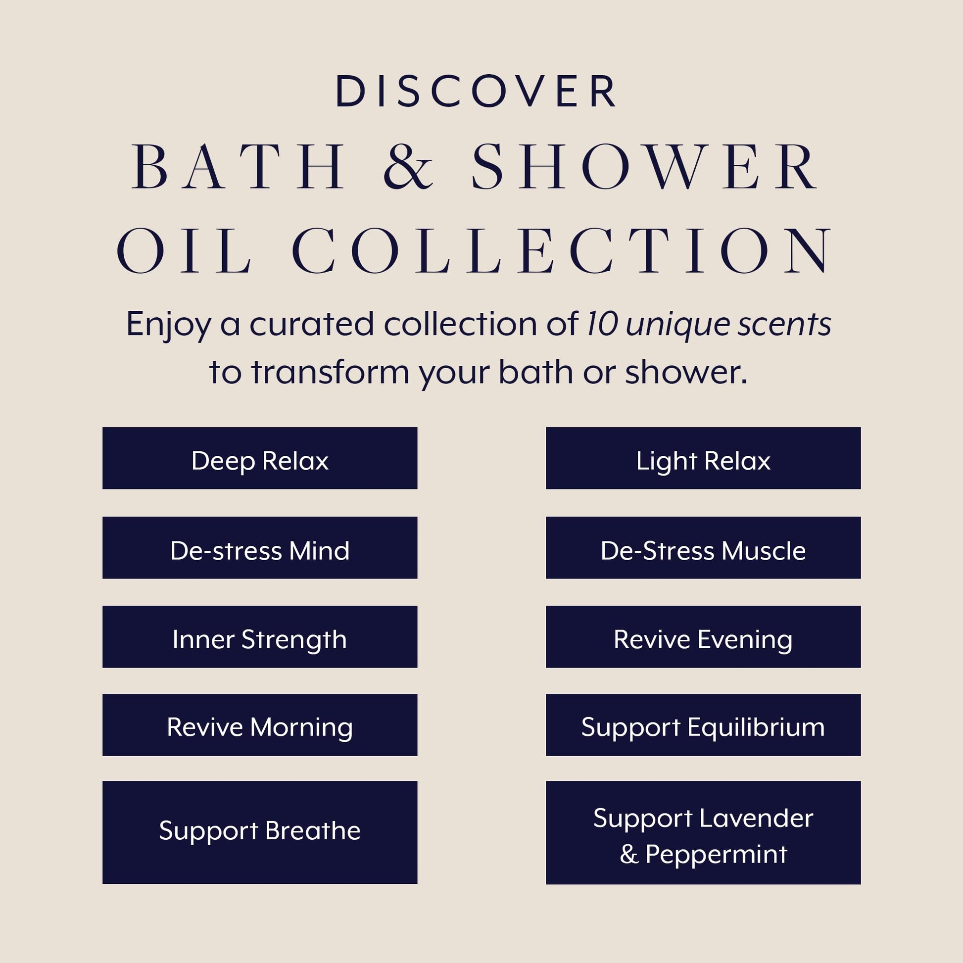 Aromatherapy Associates Miniature Bath And Shower Oil Collection, 10 x 3 ml