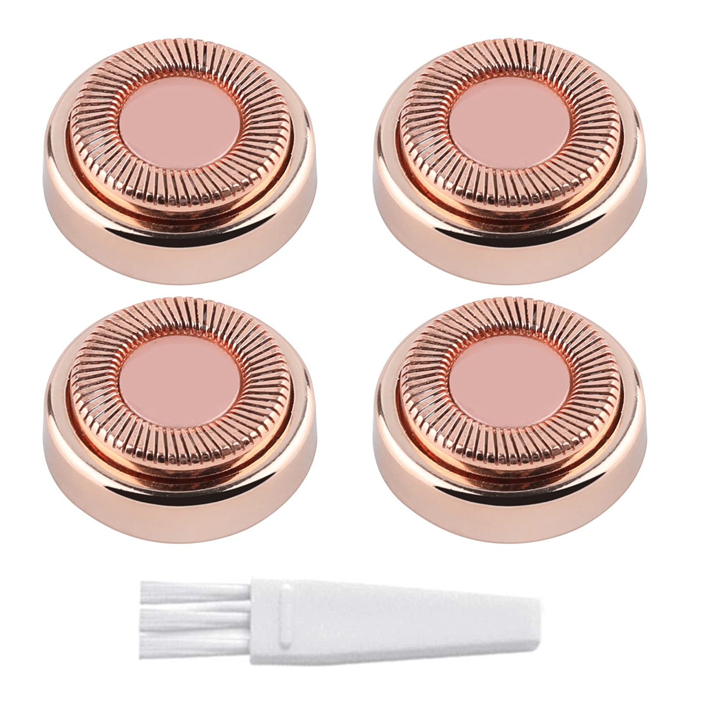 Gift2U Cabezales de Repuesto para removedor de Vello Facial, Cabezal de afeitadora electrónica de Repuesto con Cubierta de Hoja chapada en Oro de 18 K para Cara, Pierna, axila, Espalda, etc.