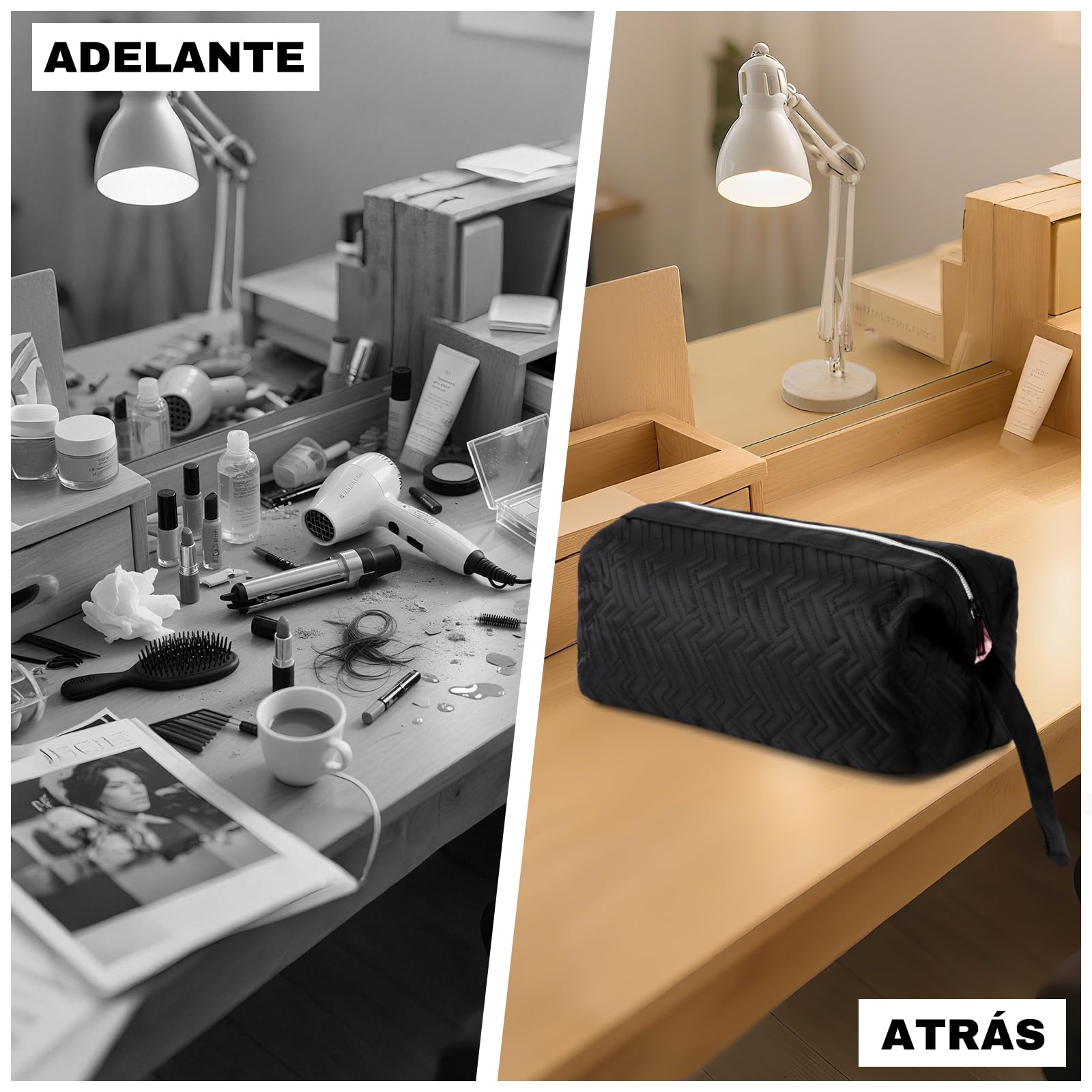 ASVEL Funda De Viaje, Compatible Con Dyson Airwrap/Shark Flexstyle, Hair Tools Bolsa De Viaje, impermeable, para Secadores De Pelo, Peines, Planchas De Pelo (Negro)