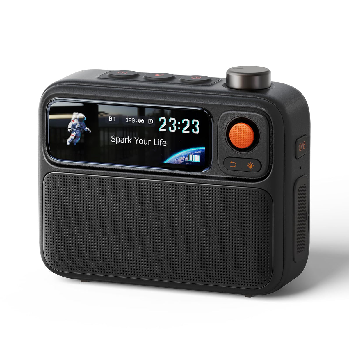 Máquina de Ruido Blanco Divoom Flowtoo Negro con Bocina Bluetooth y Despertador