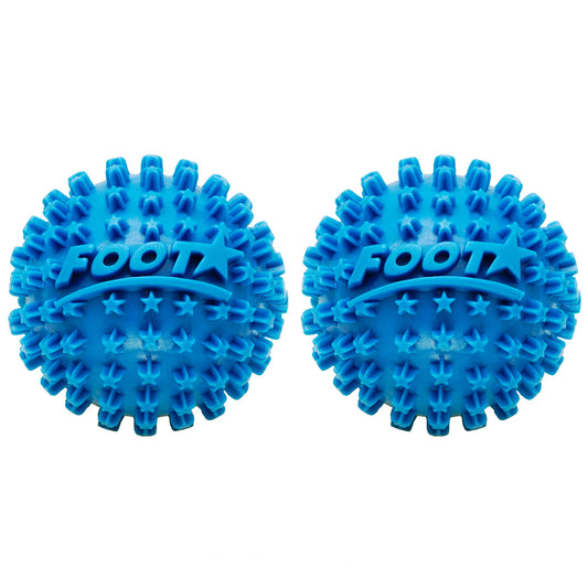 Foot Star Bolas de Masaje Para Pies (Azul Paquetes de 2), Masajeador de Pies y Rodillo de Fascitis Plantar, Bolas Para Aliviar el Estrés del Pie