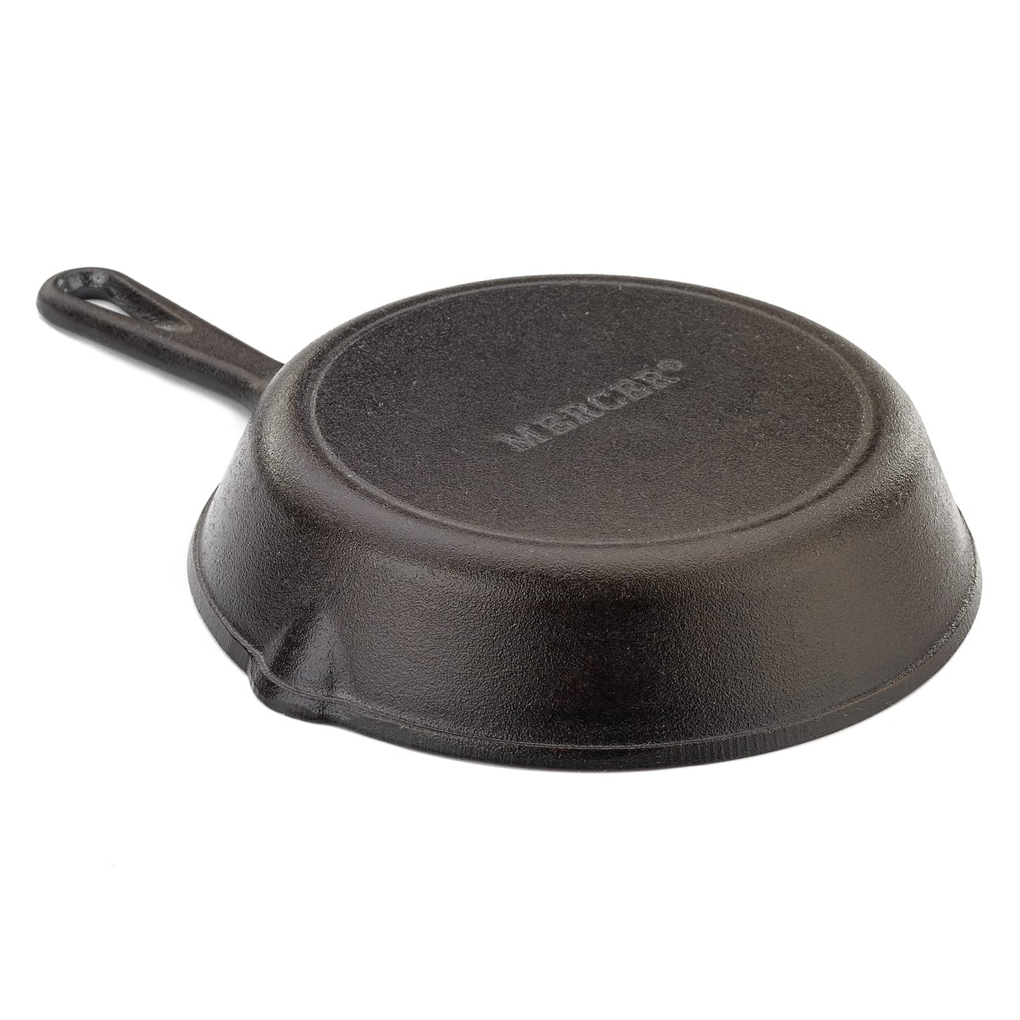 Sartén de Hierro Fundido Mercer Culinary Negro Presazonada 8 Pulgadas